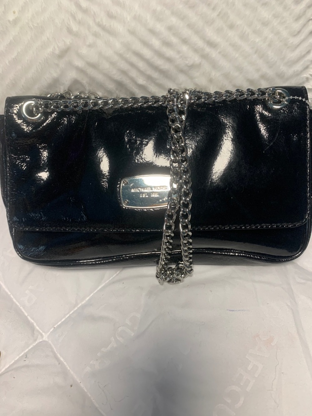 Michael kors black Paton cross body bag